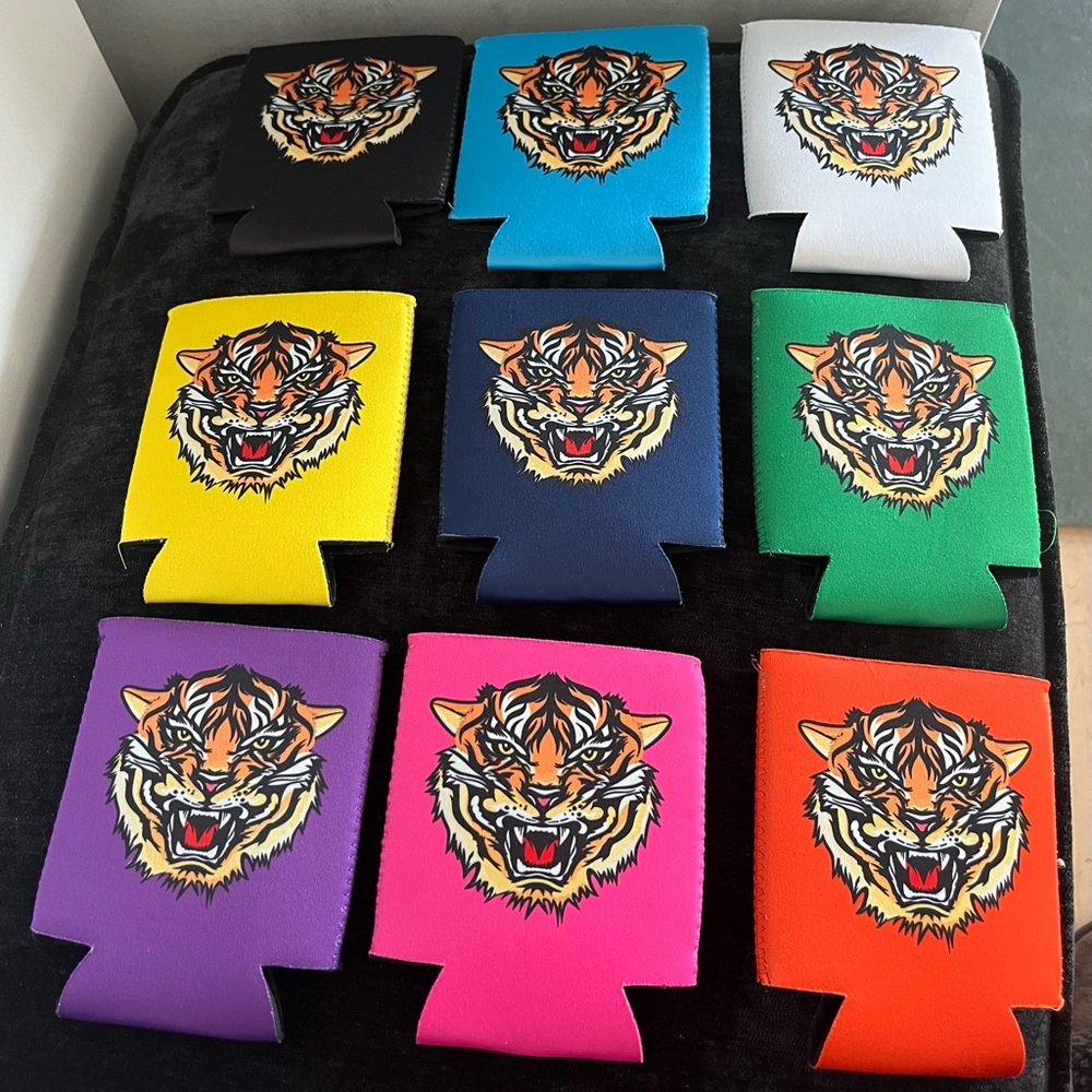 NEW Bundle of 9 Aviator Nation Tiger Koozies